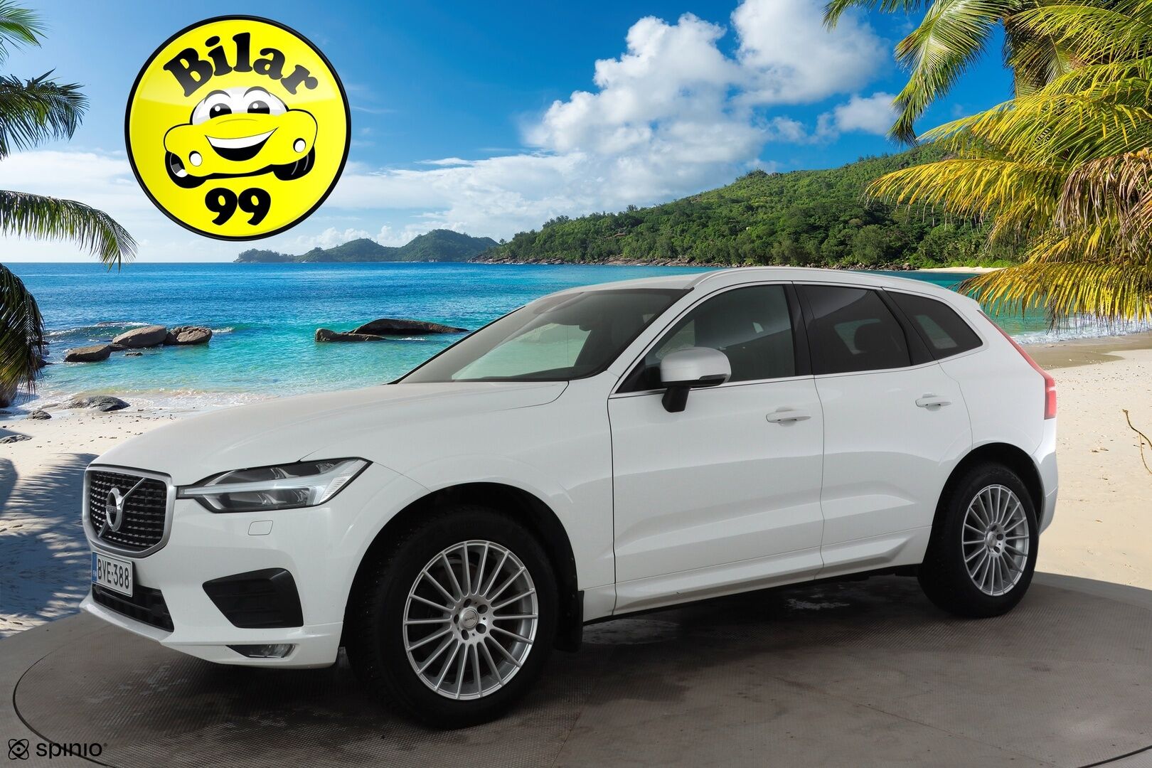 Volvo XC60 2019 D5 AWD R-Design aut * Webasto / Adapt.Vakkari / Koukku / Full LED / Muistipenkki / Nahka-Alcantara / BLIS / Sensus Navi - Suomi-auto / Kahdet renkaat aluvanteilla / Merkkihuollettu