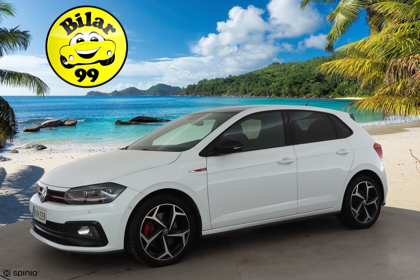 Volkswagen Polo 2019 GTI 2,0 TSI 147 kW (200 hv) DSG * ACC / P.Kamera / Beats äänentoisto / Keyless / Navi * - Suomi-auto / Kahdet renkaat