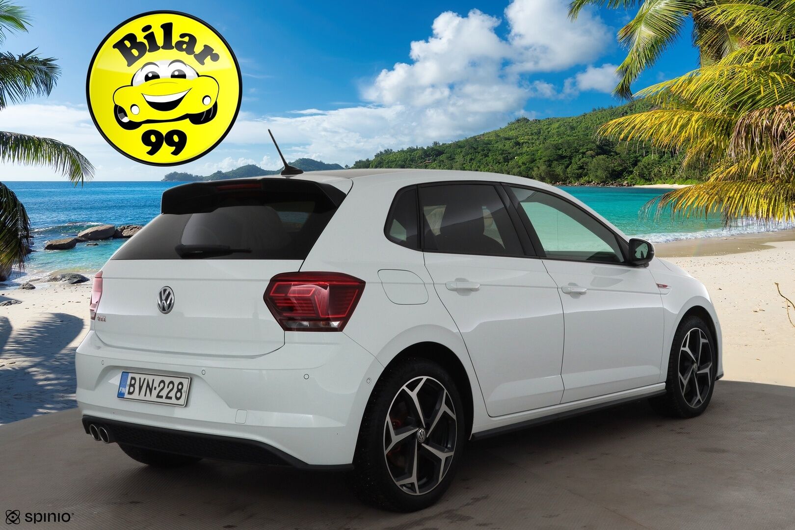 Volkswagen Polo 2019 GTI 2,0 TSI 147 kW (200 hv) DSG * ACC / P.Kamera / Beats äänentoisto / Keyless / Navi * - Suomi-auto / Kahdet renkaat