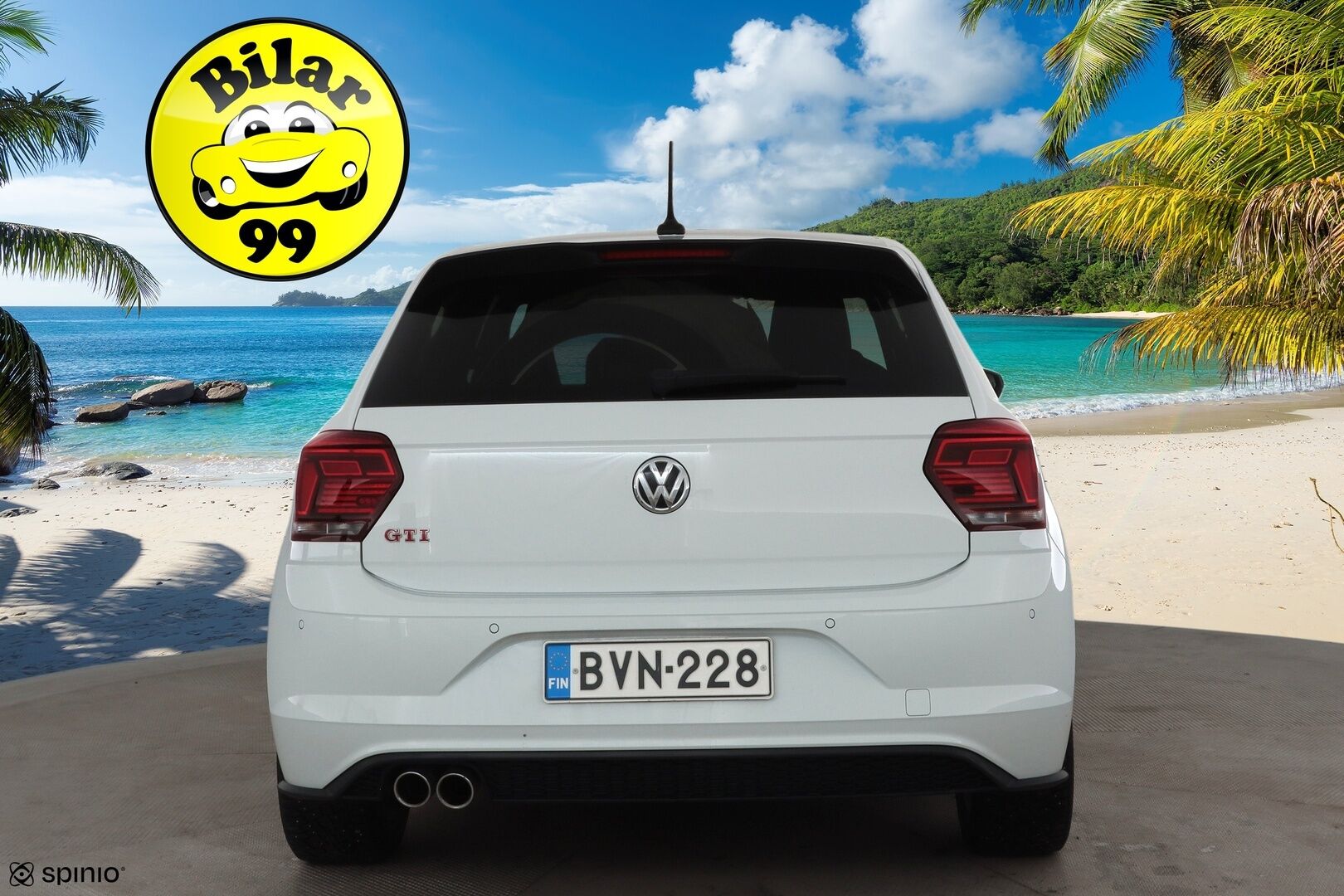 Volkswagen Polo 2019 GTI 2,0 TSI 147 kW (200 hv) DSG * ACC / P.Kamera / Beats äänentoisto / Keyless / Navi * - Suomi-auto / Kahdet renkaat