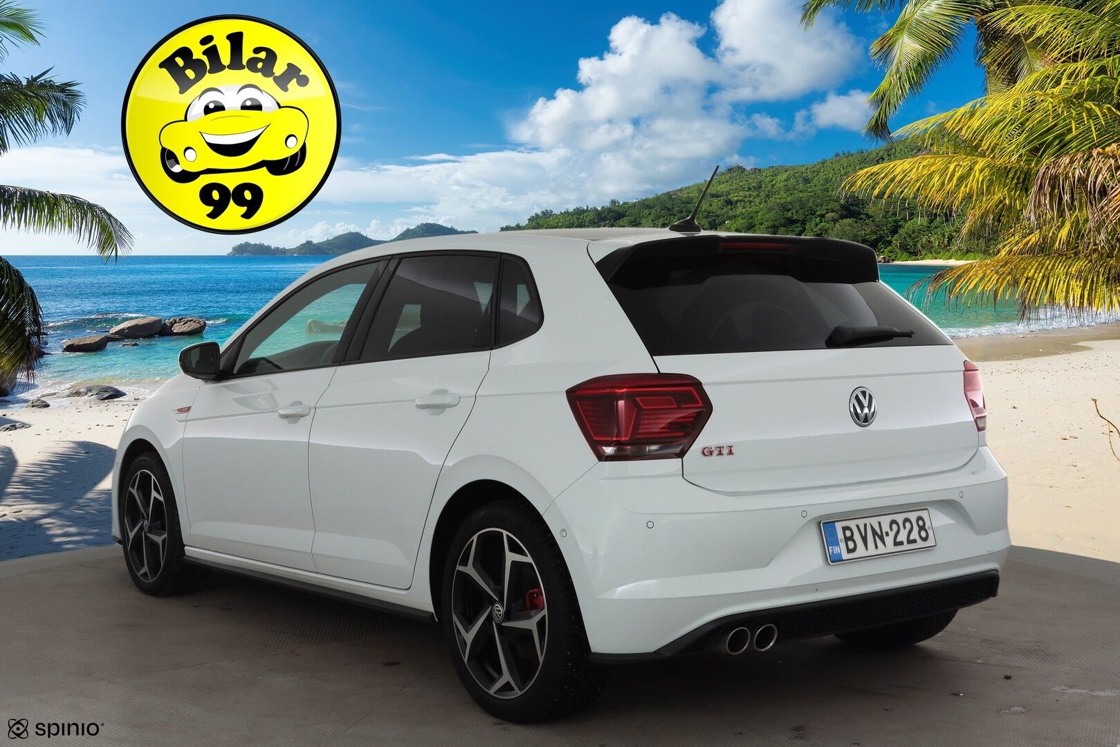 Volkswagen Polo 2019 GTI 2,0 TSI 147 kW (200 hv) DSG * ACC / P.Kamera / Beats äänentoisto / Keyless / Navi * - Suomi-auto / Kahdet renkaat