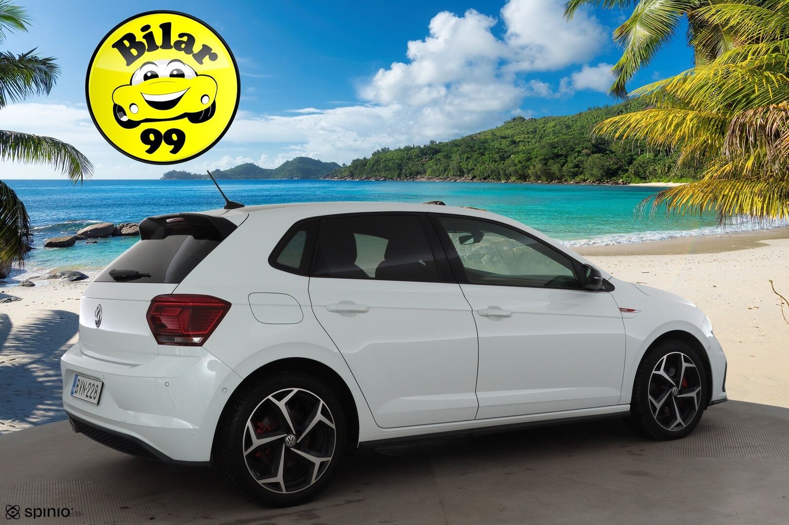 Volkswagen Polo 2019 GTI 2,0 TSI 147 kW (200 hv) DSG * ACC / P.Kamera / Beats äänentoisto / Keyless / Navi * - Suomi-auto / Kahdet renkaat