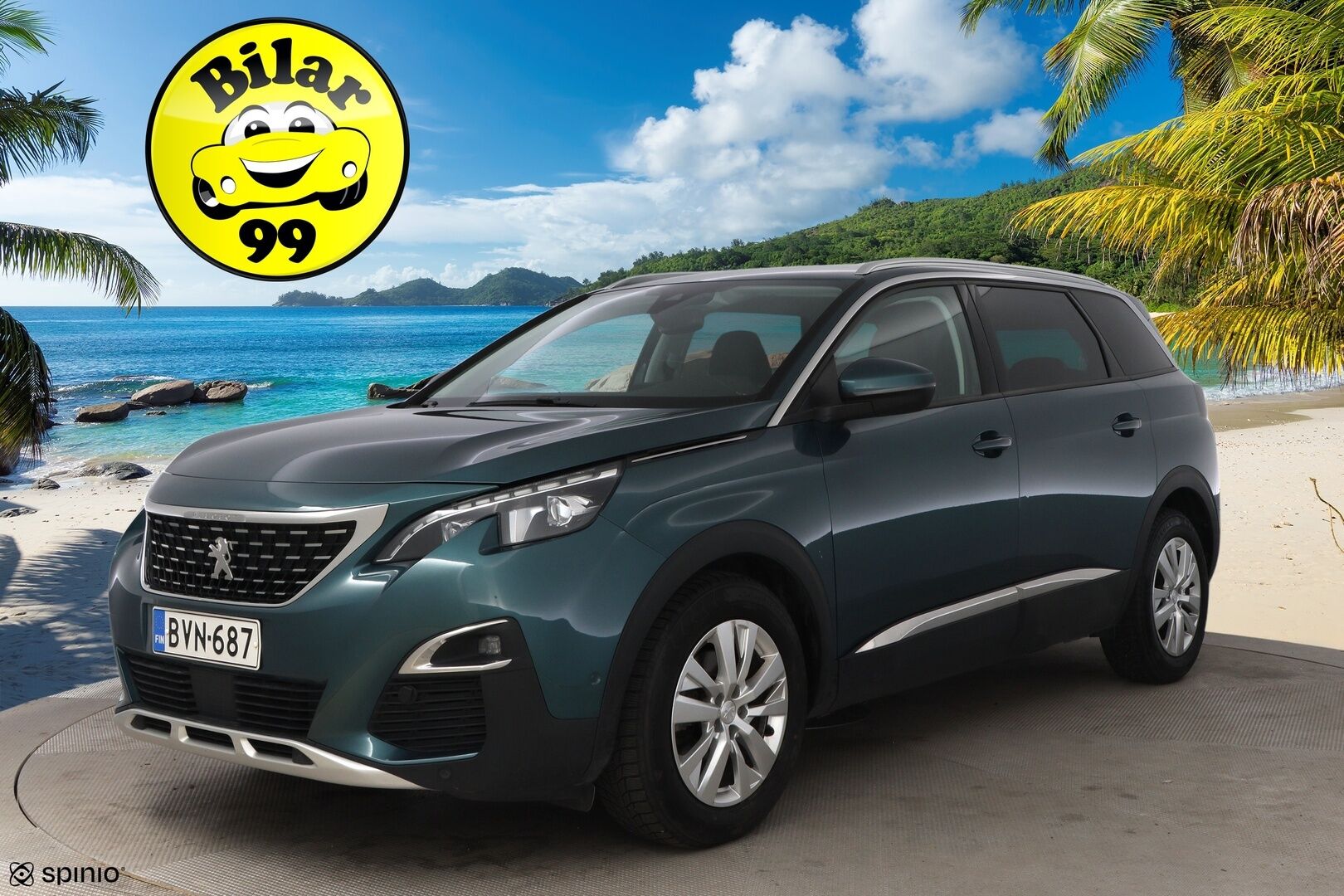 Peugeot 5008 2019 Allure BlueHDi 130 EAT8-automaatti *Lohko / Vakkari / Puolinahat Muistilla / LED / P-Tutkat / Kaistavahti* - *2x renkaat / Siisti maalipinta / Hieno yksilö* - HULLUT JOULUT KORKOTARJOUS 2,49% 