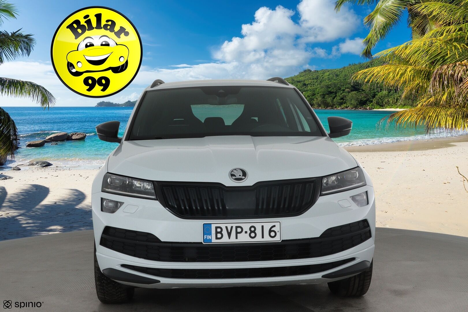 Skoda Karoq 2019 1,5 TSI SportLine DSG * Webasto / ACC / LED / P.Kamera / Navi / Kaistavahti / Apple&Android / KeylessGO * - Suomi-auto / Kahdet renkaat