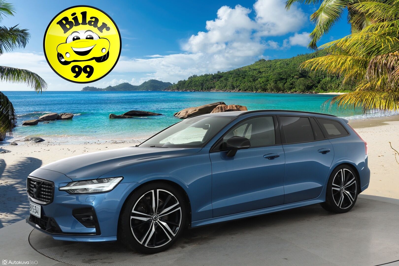 Volvo V60 2019 T5 Business R-Design aut Polestar **HUD / Panorama / B&W / Webasto / 360 Kamera / Muistipenkki / Adapt. vakkari** - 3,99 % KORKOTARJOUS TÄHÄN AUTOON - Suomi-auto / Merkkihuollettu 