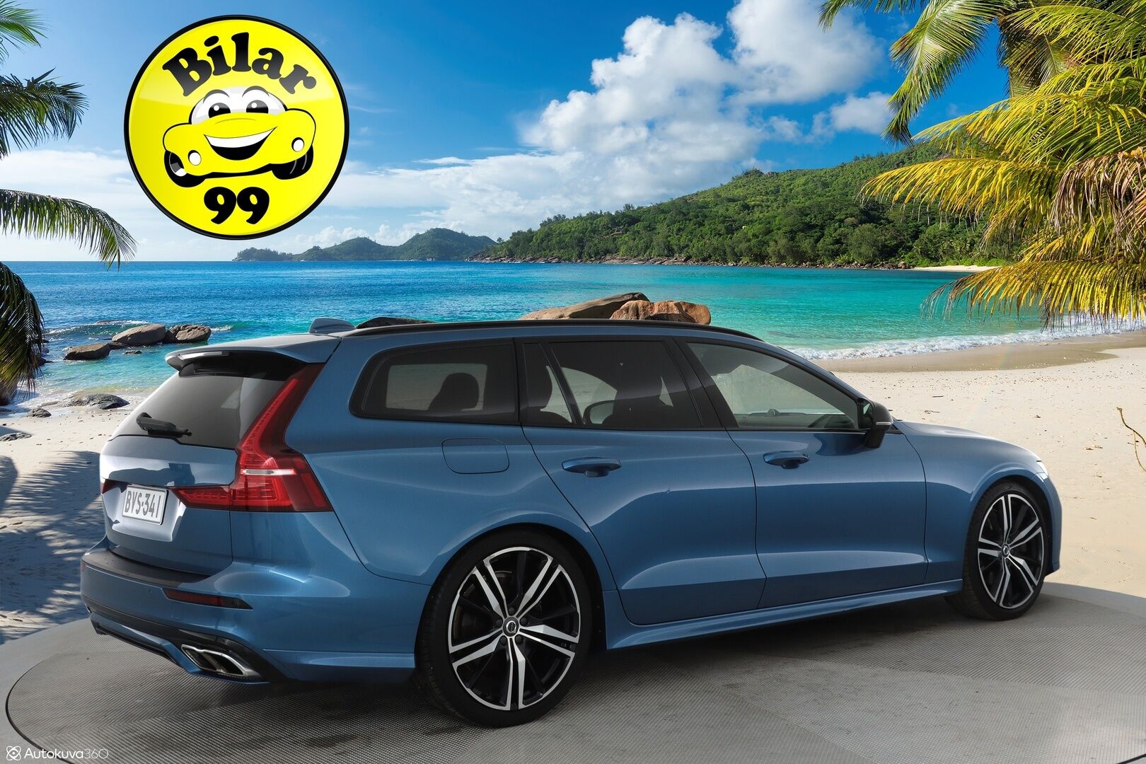 Volvo V60 2019 T5 Business R-Design aut Polestar **HUD / Panorama / B&W / Webasto / 360 Kamera / Muistipenkki / Adapt. vakkari** - 3,99 % KORKOTARJOUS TÄHÄN AUTOON - Suomi-auto / Merkkihuollettu 