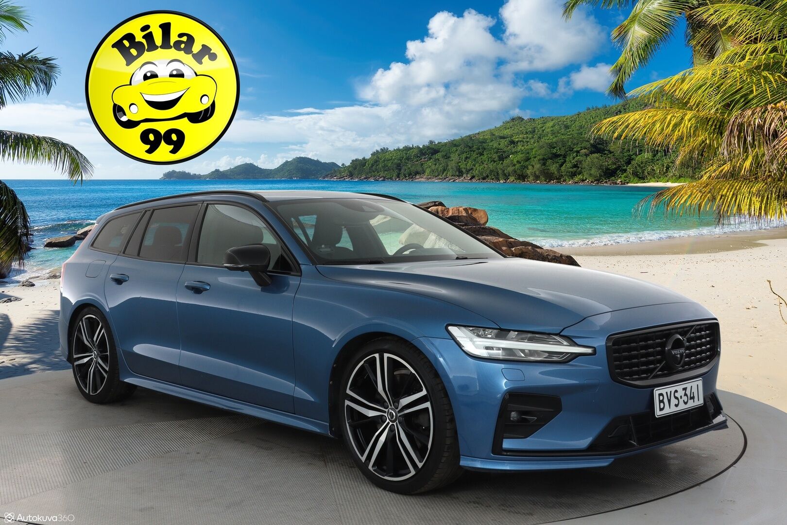 Volvo V60 2019 T5 Business R-Design aut Polestar **HUD / Panorama / B&W / Webasto / 360 Kamera / Muistipenkki / Adapt. vakkari** - 3,99 % KORKOTARJOUS TÄHÄN AUTOON - Suomi-auto / Merkkihuollettu 