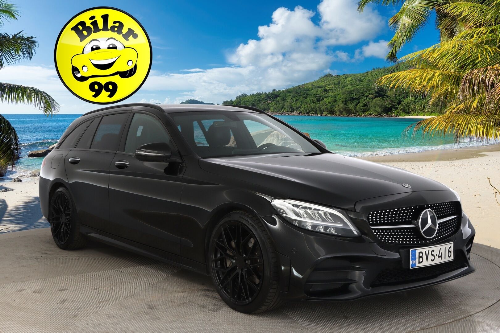 Mercedes-Benz C 2019 220 d T A Business AMG *Webasto / P-kamera / Vetokoukku / Led * - * Siisti / Näyttävät vanteet / hyvä huoltohistoria*