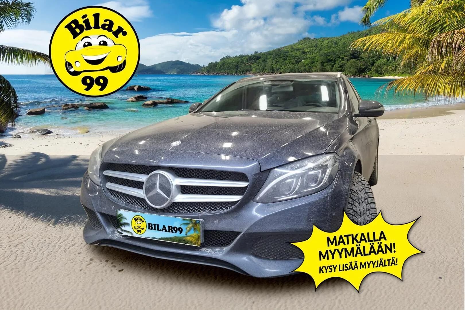 Mercedes-Benz C 2016 250 d 4Matic T A Premium Business * DTR+Q / Sporttipenkit / P.Kamera / Lohkolämmitin / BLIS / Navi * - 2xrenkaat ja vanteet,