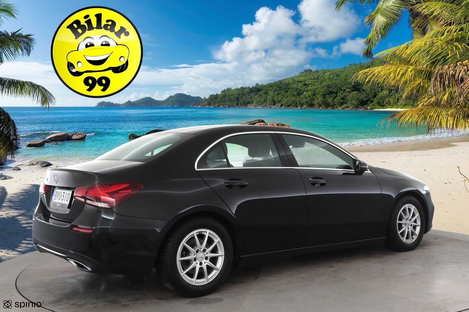 Mercedes-Benz A 2019 200 A sedan Business Style * Vakkari / P.kamera / Lohko / Puolinahat / Multibeam / Widescreen / Navi * - Suomi-auto / Kahdet renkaat aluvanteilla