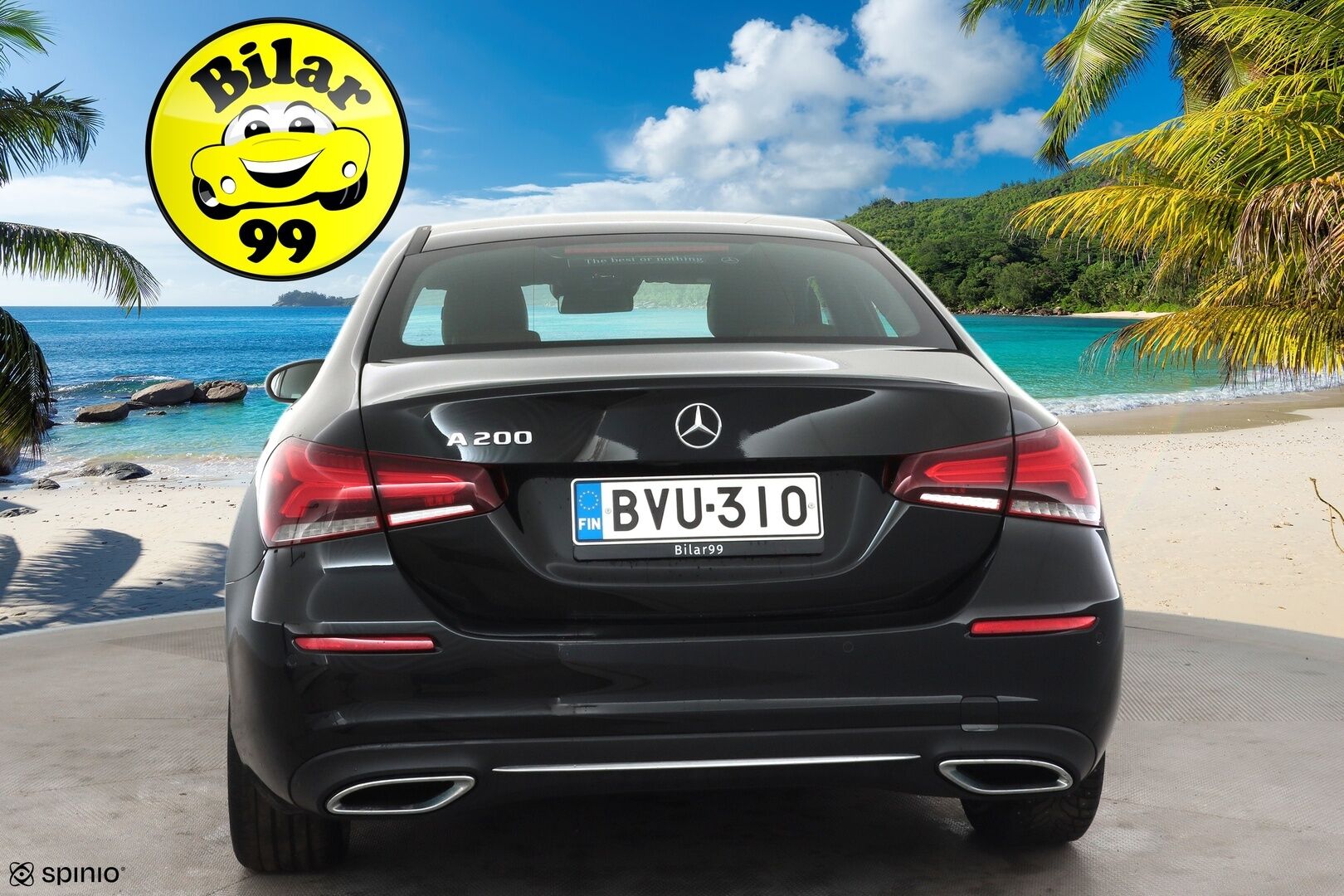 Mercedes-Benz A 2019 200 A sedan Business Style * Vakkari / P.kamera / Lohko / Puolinahat / Multibeam / Widescreen / Navi * - Suomi-auto / Kahdet renkaat aluvanteilla