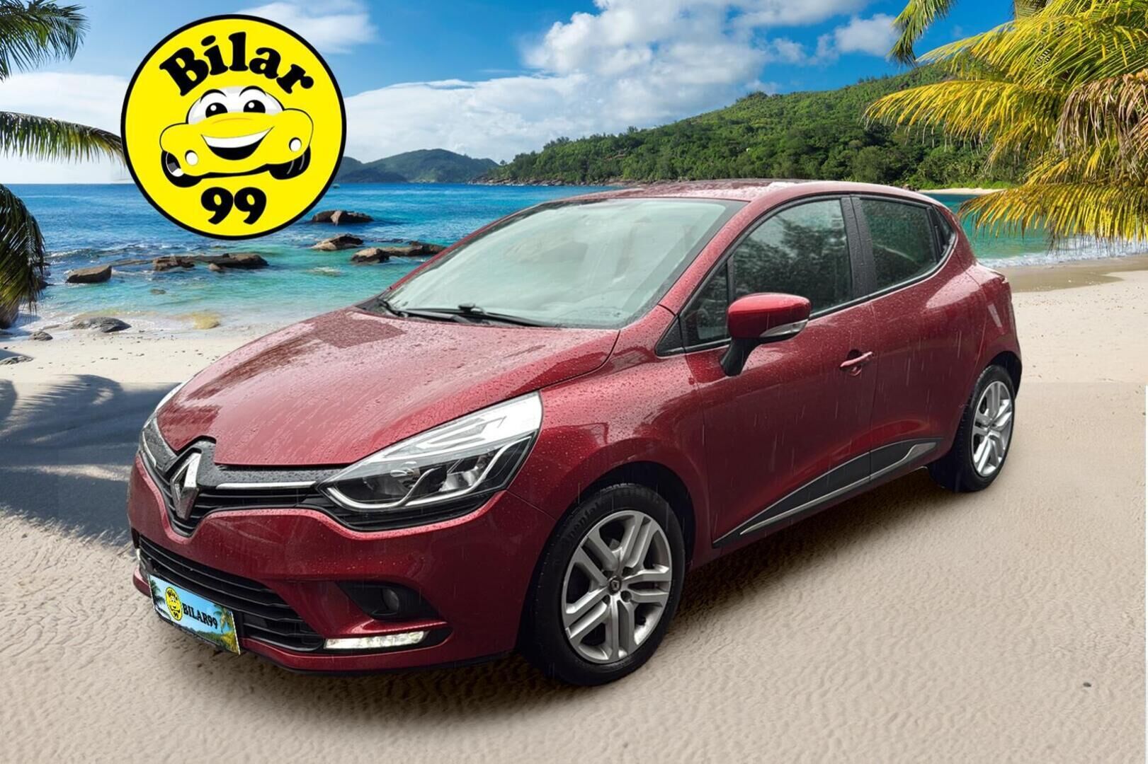Renault Clio 2019 TCe 90 Fête **Suomi-auto / Vakionopeudensäädin / P-tutka / Ilmastointi / 2x renkaat** - Näyttävän värinen Clio pienillä metreillä!