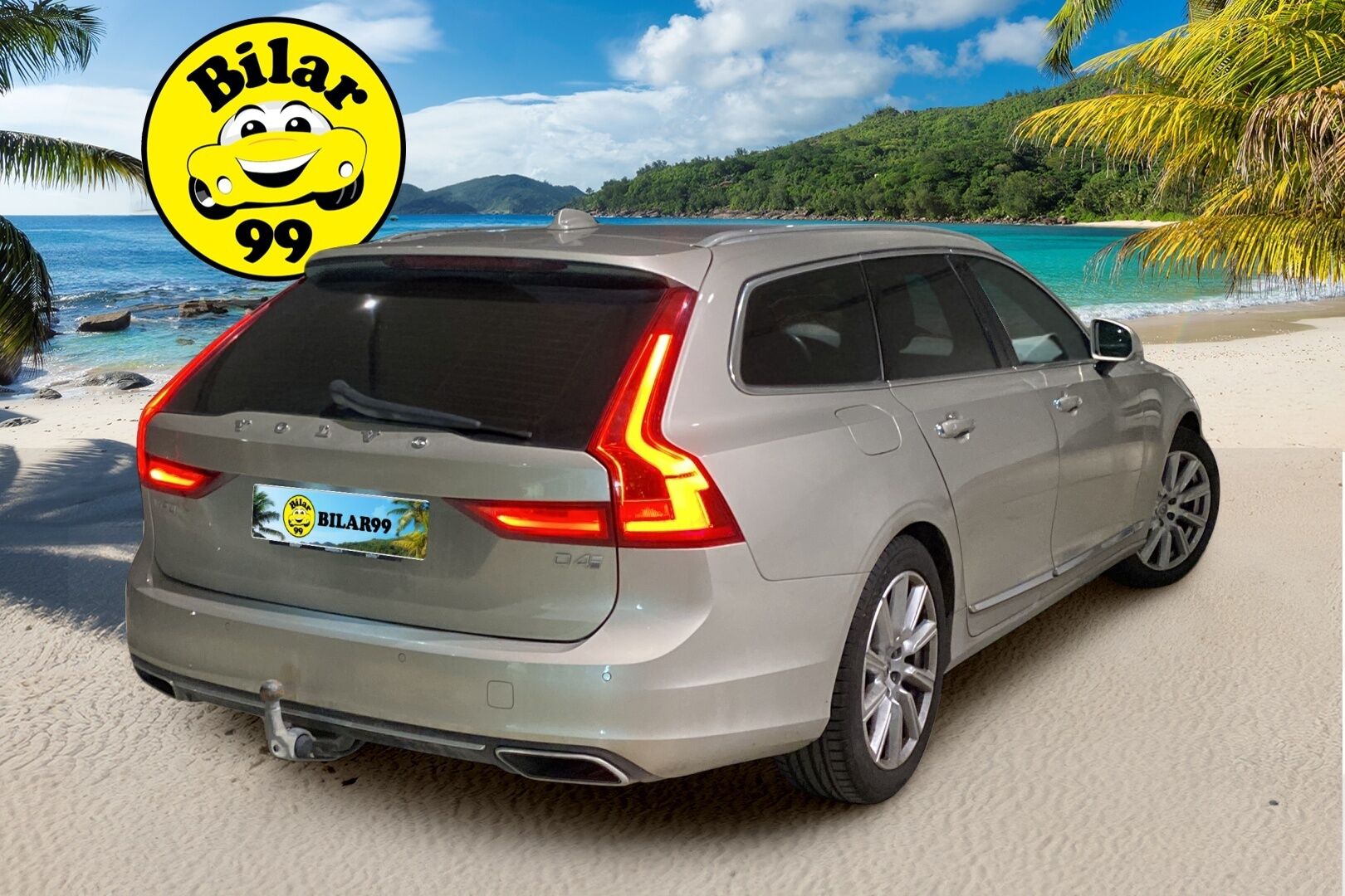 Volvo V90 2017 D4 Inscription aut - | Ei AdBlue-järjestelmää | Webasto | ACC | Pilot Assist | Koukku | Muistipenkki | KeylessGo | Nahkaverhoilu |
