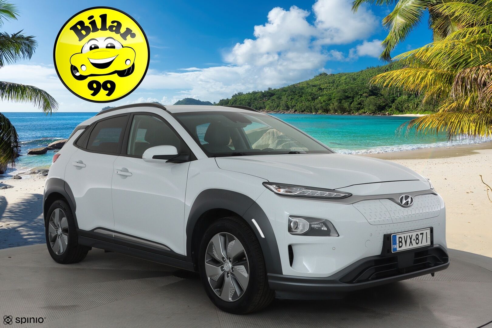 Hyundai KONA 2019 electric 204 hv Style **HUD / Adapt.Vakkari / KRELL / LED-valot / P.kamera / Ilmastoidut nahat /  Navi / Keyless** - Suomi-auto 