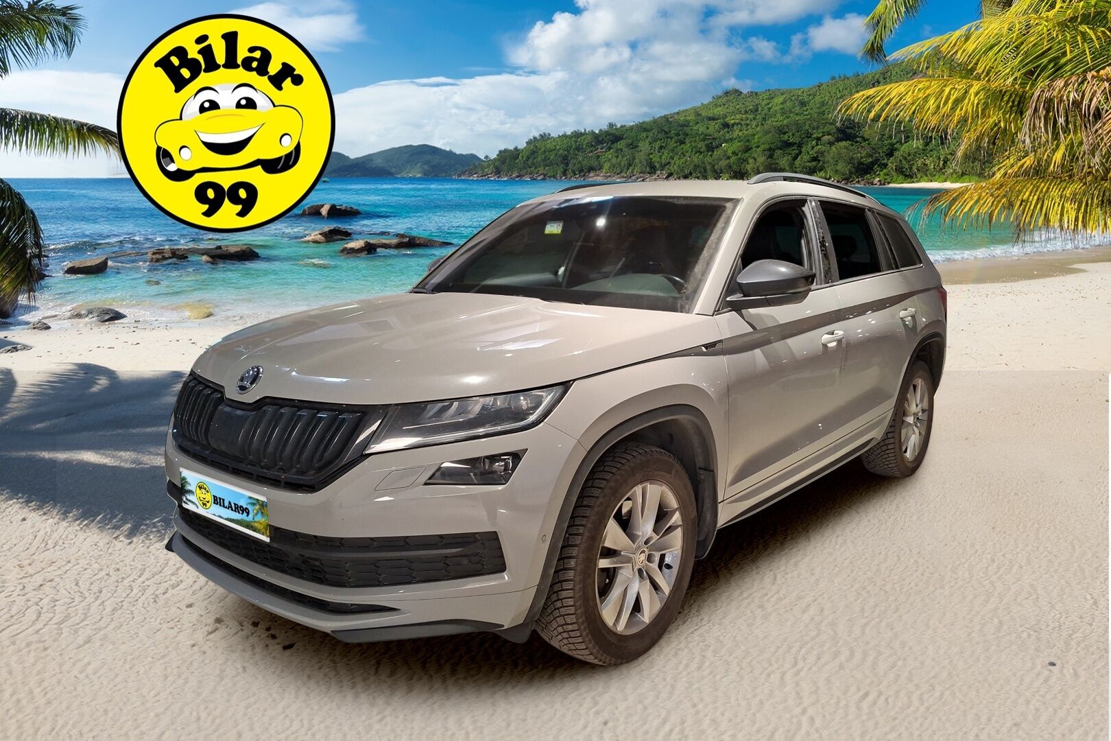 Skoda Kodiaq 2019 2,0 TDI 190 4x4 SportLine DSG Autom. * Suomiauto / Webasto / Adapt.Vakkari / Vetokoukku / Canton / 360-Kamera / Nahka-Alcantara - Upea Väri / Jakopää tehty / Juuri tullut Tampereelle! - HULLUT AVAJAISHULINAT KORKOTARJOUS 3,29 %