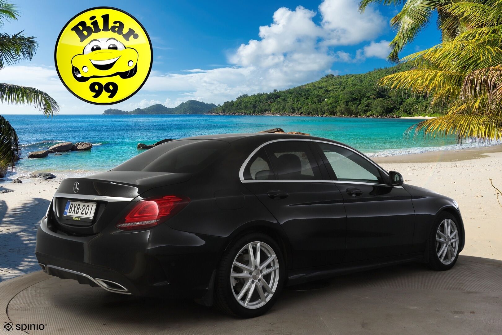 Mercedes-Benz C 2019 200 d A Business AMG * Peruutuskamera / Comand Navi / Lohkolämmitin / LED / Nahkasisusta * - * Näyttävä Facelift Suomi-auto / 2x renkaat ja vanteet * - HULLUT JOULUT KORKOTARJOUS 2,49% 