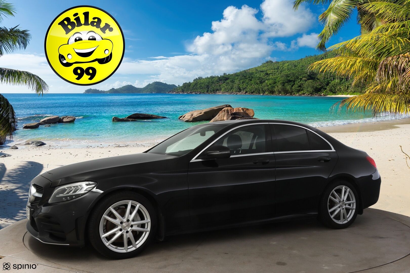 Mercedes-Benz C 2019 200 d A Business AMG * Peruutuskamera / Comand Navi / Lohkolämmitin / LED / Nahkasisusta * - * Näyttävä Facelift Suomi-auto / 2x renkaat ja vanteet * - HULLUT JOULUT KORKOTARJOUS 2,49% 