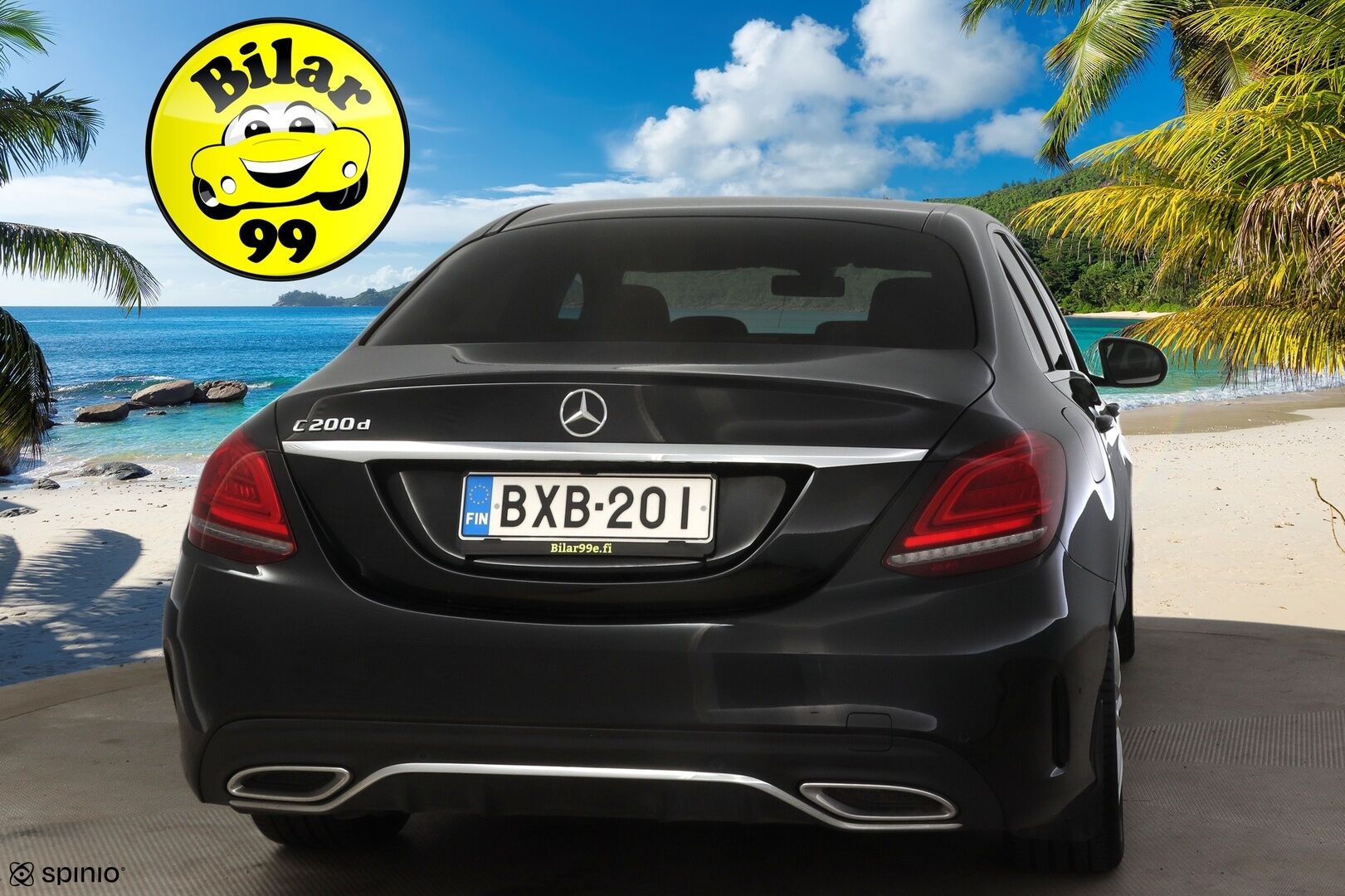 Mercedes-Benz C 2019 200 d A Business AMG * Peruutuskamera / Comand Navi / Lohkolämmitin / LED / Nahkasisusta * - * Näyttävä Facelift Suomi-auto / 2x renkaat ja vanteet * - HULLUT JOULUT KORKOTARJOUS 2,49% 