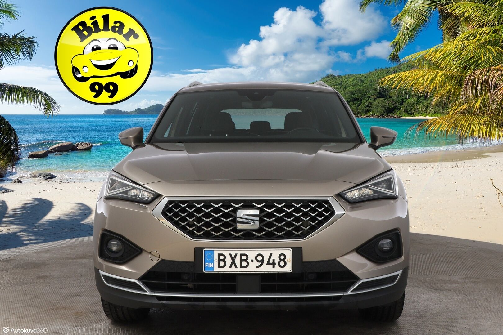 Seat Tarraco 2019 2,0 TDI 150 4DRIVE Xcellence DSG 7-Paikkainen - 7P -Suomiauto / Webasto / Adapt.Vakkari / Digimittari / Peruutuskamera / Puolinahkasisusta / Vetokoukku / LED / Juuri tullut!