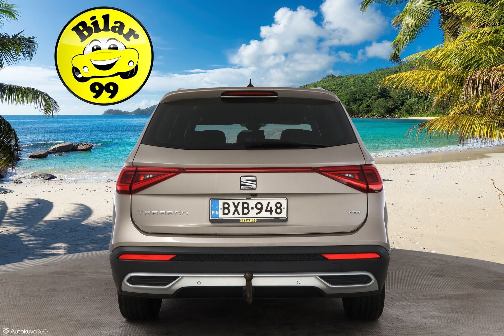 Seat Tarraco 2019 2,0 TDI 150 4DRIVE Xcellence DSG 7-Paikkainen - 7P -Suomiauto / Webasto / Adapt.Vakkari / Digimittari / Peruutuskamera / Puolinahkasisusta / Vetokoukku / LED / Juuri tullut!