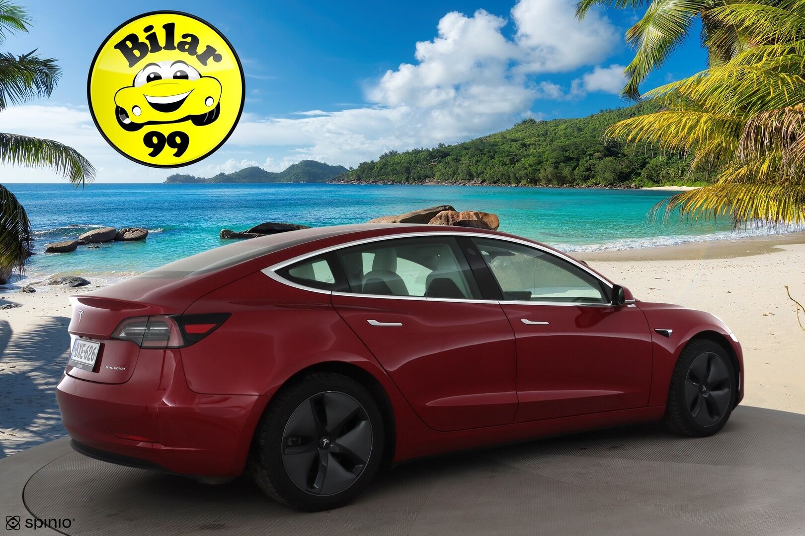 Tesla Model 3 2019 Long-Range Dual Motor AWD * Premium Audio / Lasikatto / P.kamera / Valkoiset nahat / LED / Navi * - HULLU BLACKWEEK KORKOTARJOUS 2,49%