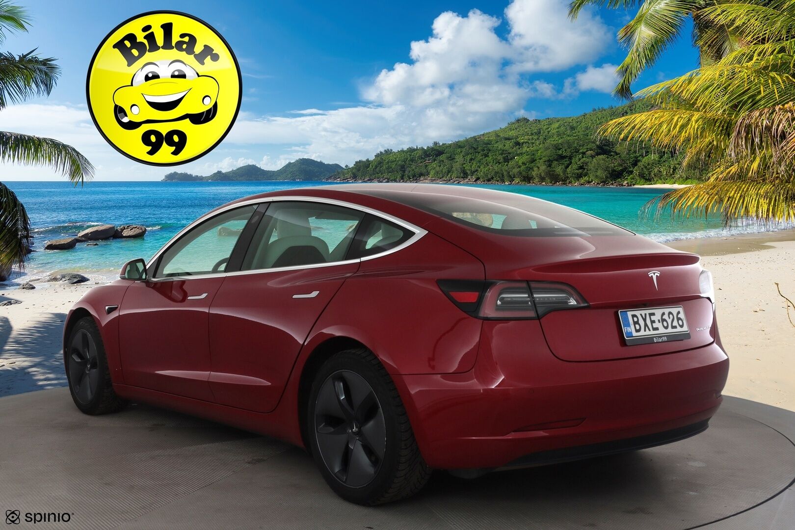 Tesla Model 3 2019 Long-Range Dual Motor AWD * Premium Audio / Lasikatto / P.kamera / Valkoiset nahat / LED / Navi * - HULLU BLACKWEEK KORKOTARJOUS 2,49%