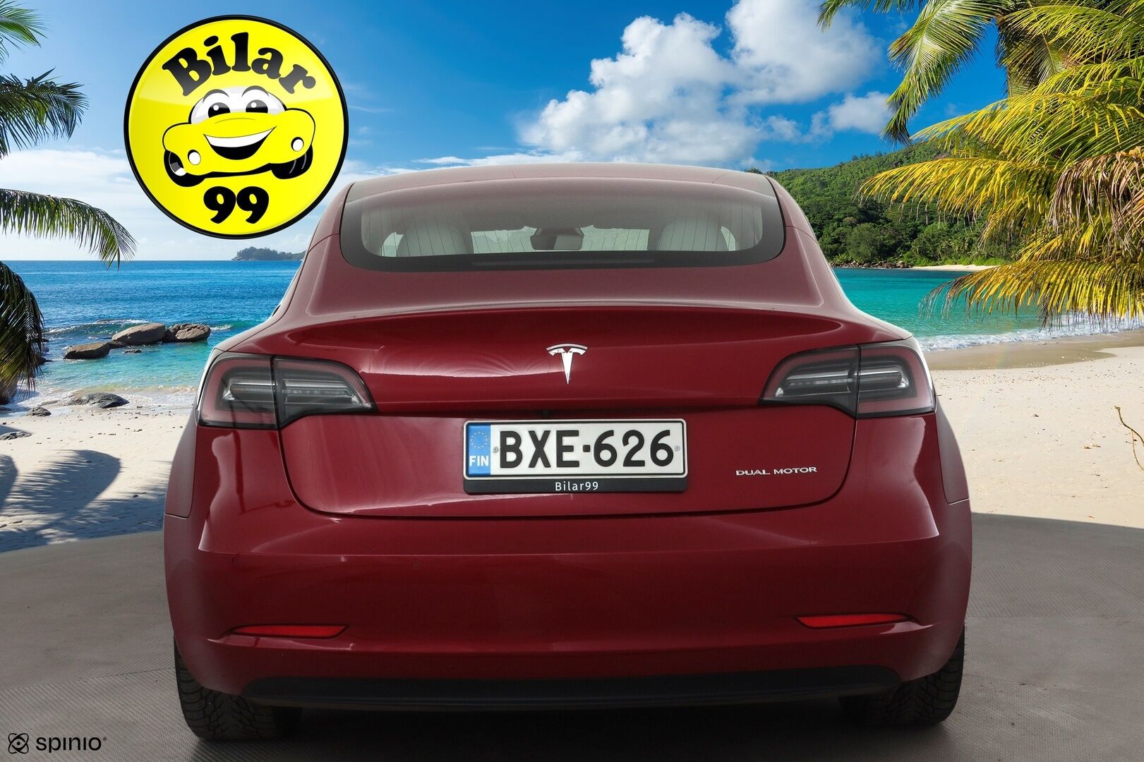 Tesla Model 3 2019 Long-Range Dual Motor AWD * Premium Audio / Lasikatto / P.kamera / Valkoiset nahat / LED / Navi * - HULLU BLACKWEEK KORKOTARJOUS 2,49%