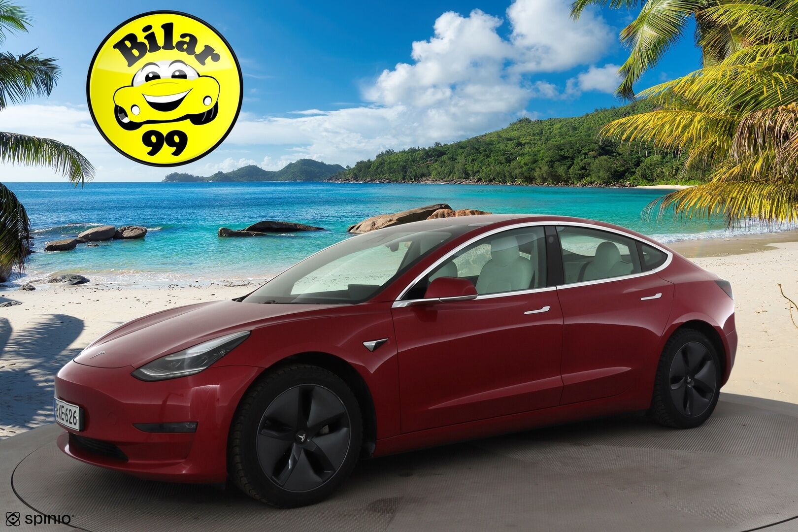 Tesla Model 3 2019 Long-Range Dual Motor AWD * Premium Audio / Lasikatto / P.kamera / Valkoiset nahat / LED / Navi * - HULLU BLACKWEEK KORKOTARJOUS 2,49%