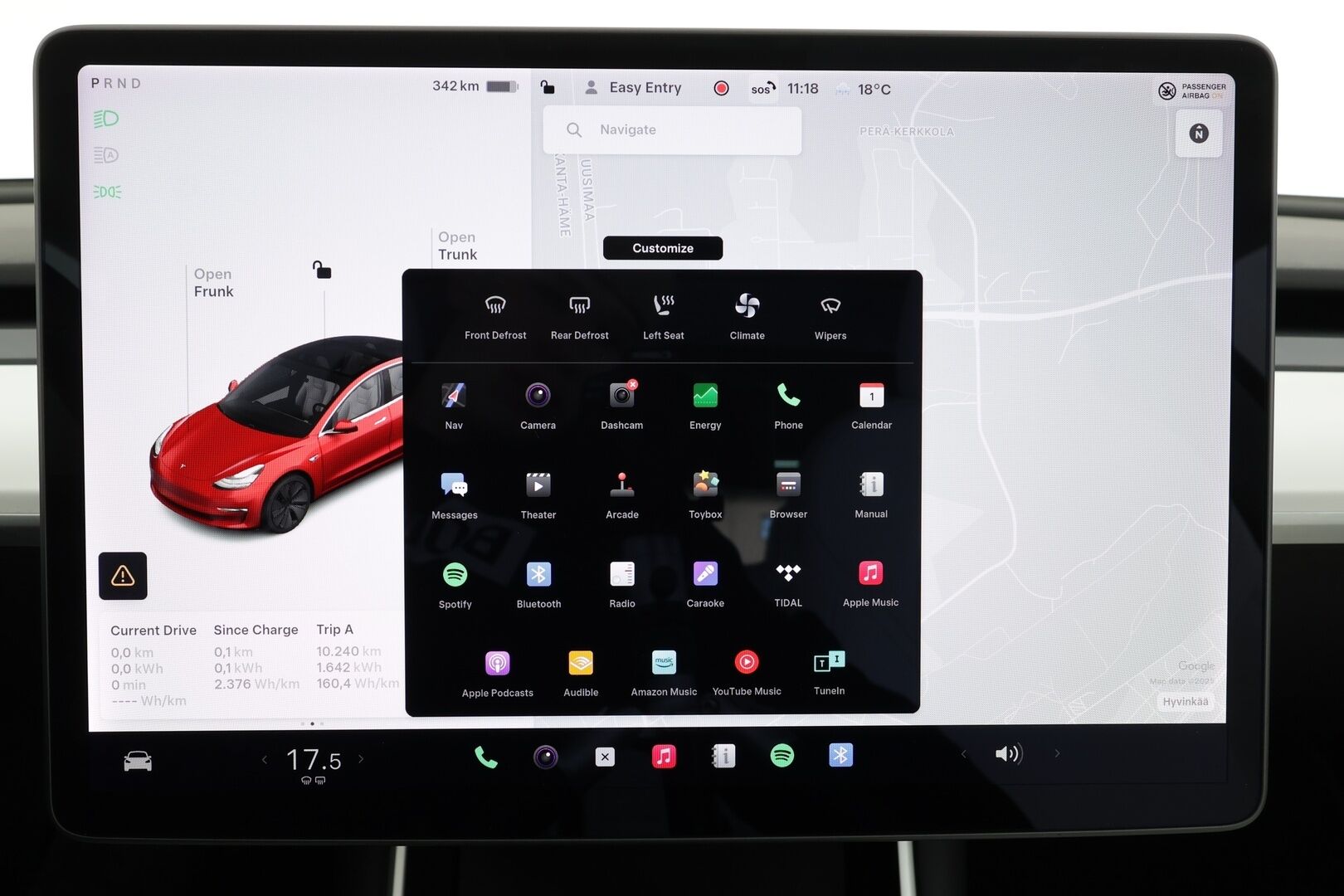 Tesla Model 3 2019 Long-Range Dual Motor AWD * Premium Audio / Lasikatto / P.kamera / Valkoiset nahat / LED / Navi * - HULLU BLACKWEEK KORKOTARJOUS 2,49%