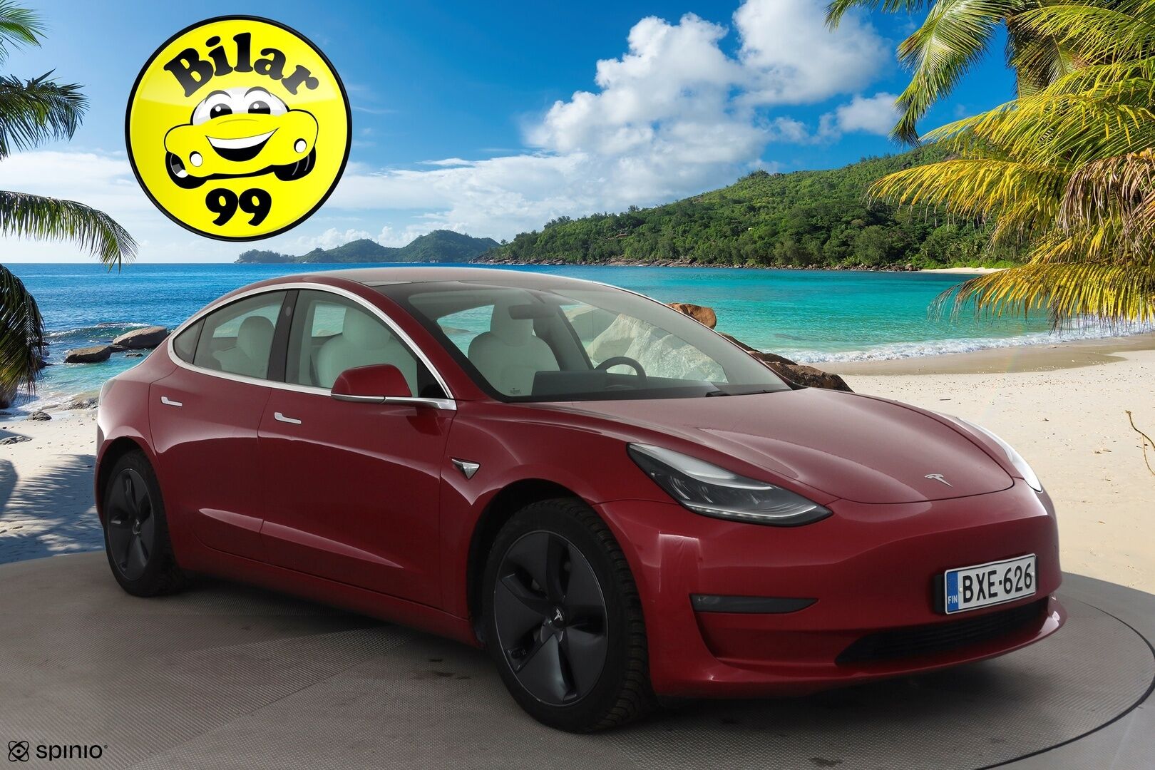 Tesla Model 3 2019 Long-Range Dual Motor AWD * Premium Audio / Lasikatto / P.kamera / Valkoiset nahat / LED / Navi * - HULLU BLACKWEEK KORKOTARJOUS 2,49%