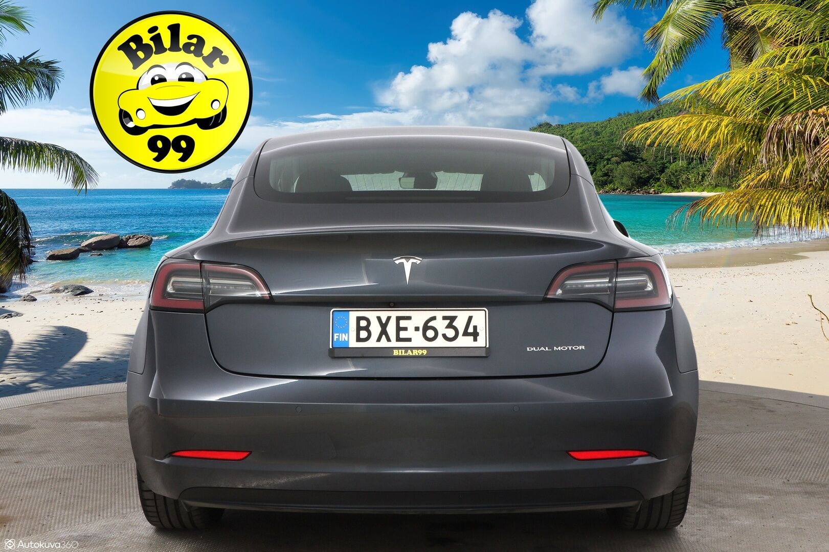 Tesla Model 3 2019 Long-Range Dual Motor AWD - Suomiauto / Premium Audio / Lasikatto / Peruutuskamera / Nahkasisusta / 2x Renkaat Aluvantein!