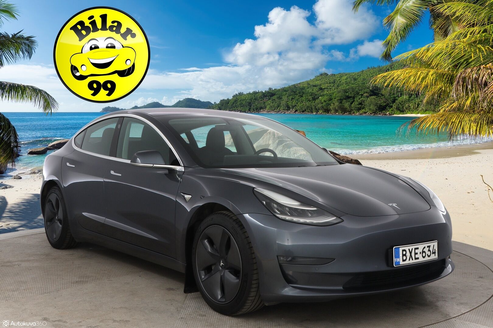 Tesla Model 3 2019 Long-Range Dual Motor AWD - Suomiauto / Premium Audio / Lasikatto / Peruutuskamera / Nahkasisusta / 2x Renkaat Aluvantein!