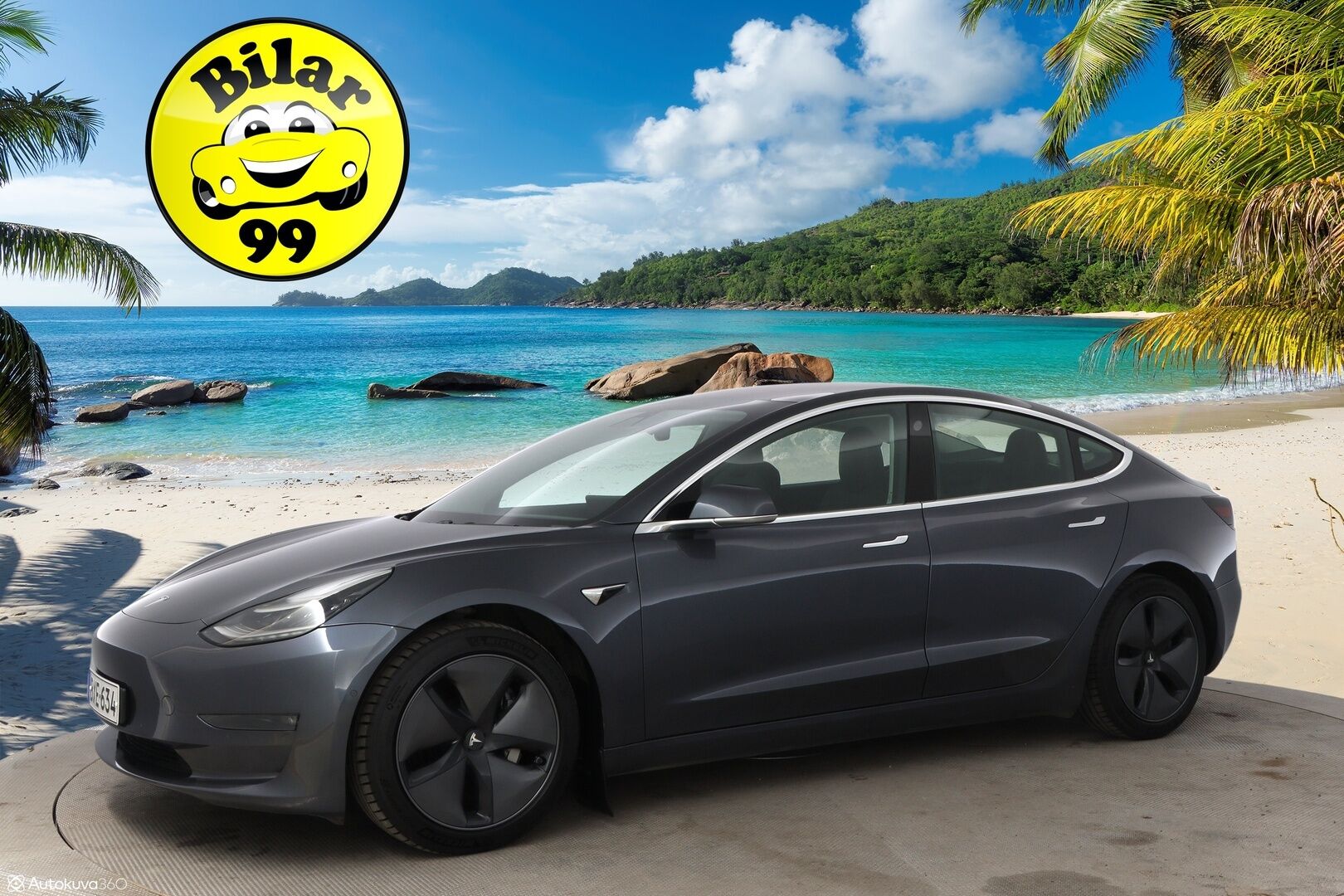 Tesla Model 3 2019 Long-Range Dual Motor AWD - Suomiauto / Premium Audio / Lasikatto / Peruutuskamera / Nahkasisusta / 2x Renkaat Aluvantein!