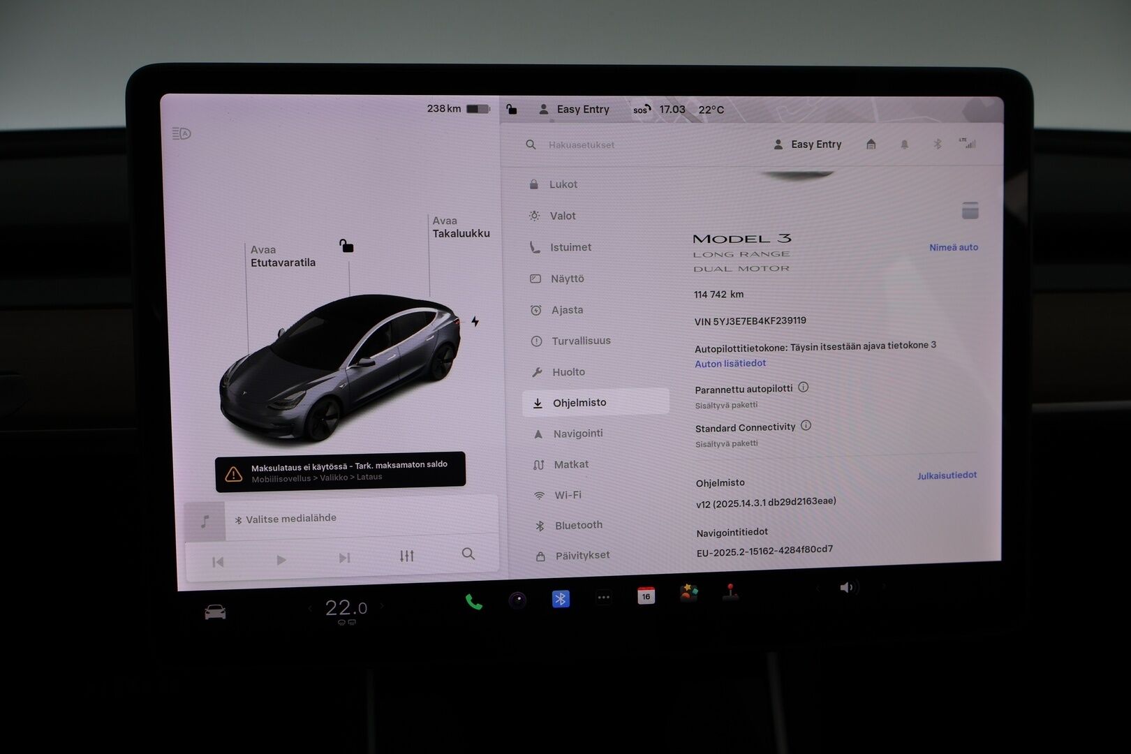 Tesla Model 3 2019 Long-Range Dual Motor AWD - Suomiauto / Premium Audio / Lasikatto / Peruutuskamera / Nahkasisusta / 2x Renkaat Aluvantein!