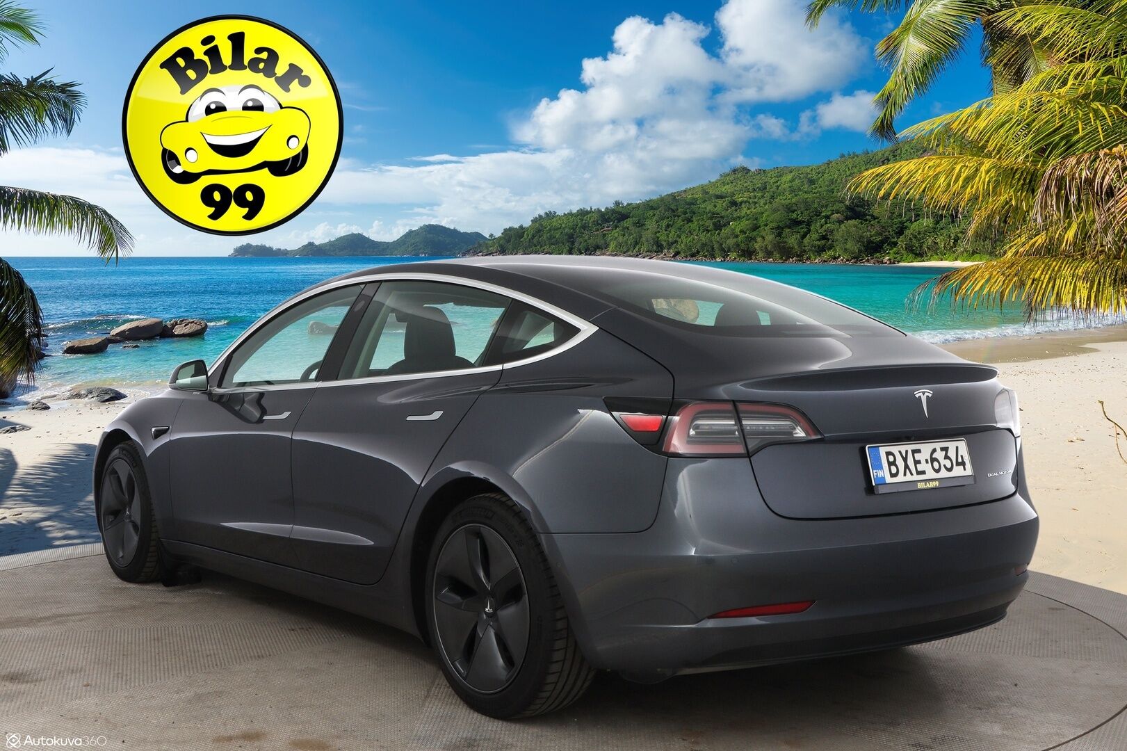 Tesla Model 3 2019 Long-Range Dual Motor AWD - Suomiauto / Premium Audio / Lasikatto / Peruutuskamera / Nahkasisusta / 2x Renkaat Aluvantein!