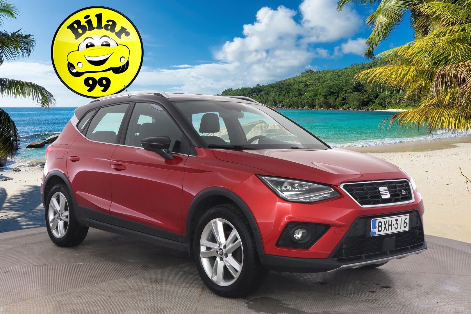 Seat Arona 2019 1,5 TSI EVO FR - Vakkari / Nahka-alcantara Sporttipenkit / P-kamera / Navi / Apple&Android / LED-valot / 2x renkaat / Tutkat / Aut. Ilmastointi