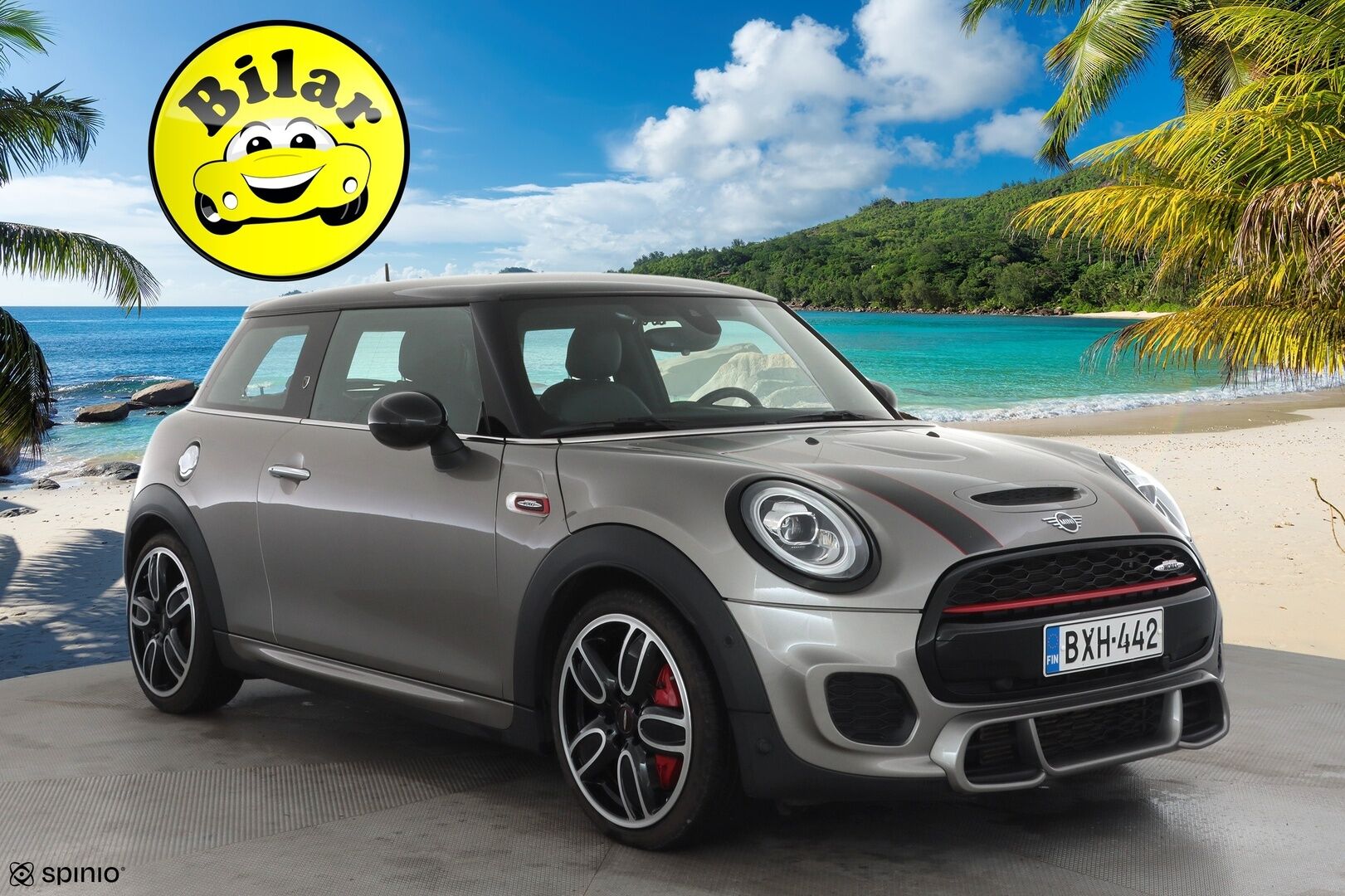 MINI Hatchback 2019 John Cooper Works A Maximise - HUD | Adapt LED | H/K | Urheilullinen alusta | Kamera | Sporttinahat | Keyless | AppleCarplay |  Vakkari | Lohko | Suomi-auto | Kahdet Renkaat 