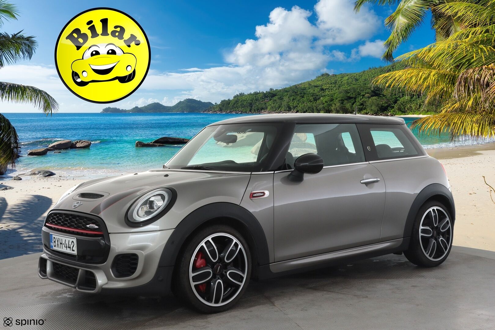 MINI Hatchback 2019 John Cooper Works A Maximise - HUD | Adapt LED | H/K | Urheilullinen alusta | Kamera | Sporttinahat | Keyless | AppleCarplay |  Vakkari | Lohko | Suomi-auto | Kahdet Renkaat 