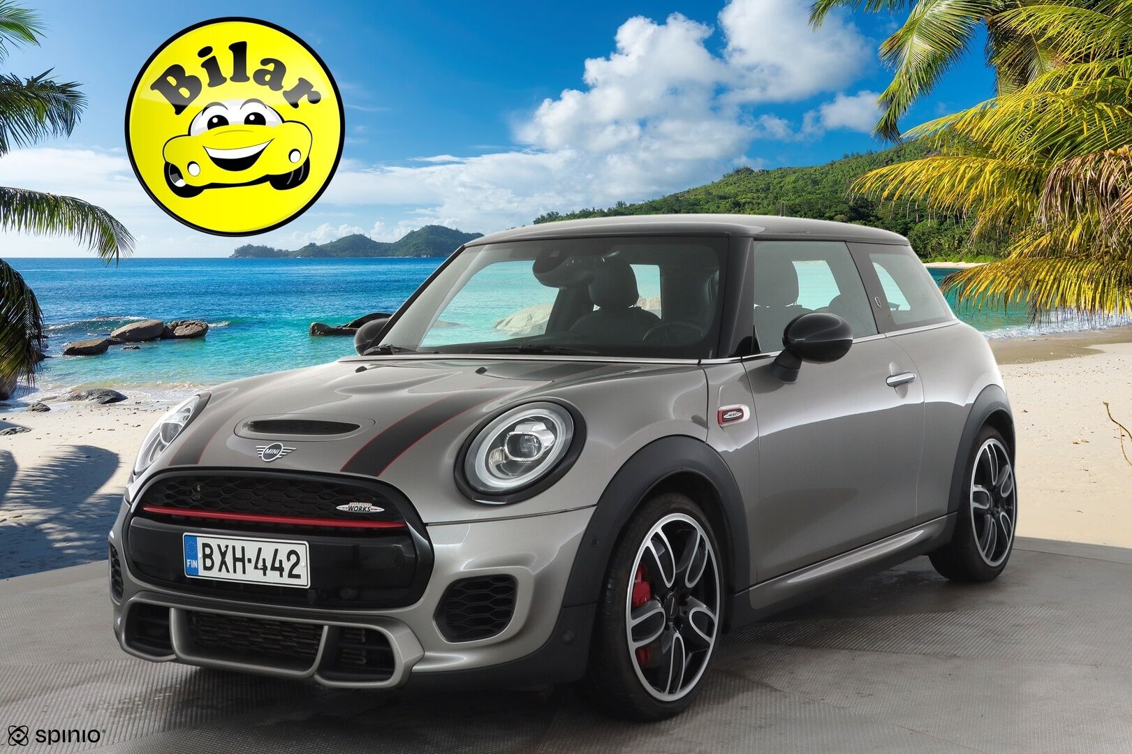 MINI Hatchback 2019 John Cooper Works A Maximise - HUD | Adapt LED | H/K | Urheilullinen alusta | Kamera | Sporttinahat | Keyless | AppleCarplay |  Vakkari | Lohko | Suomi-auto | Kahdet Renkaat 