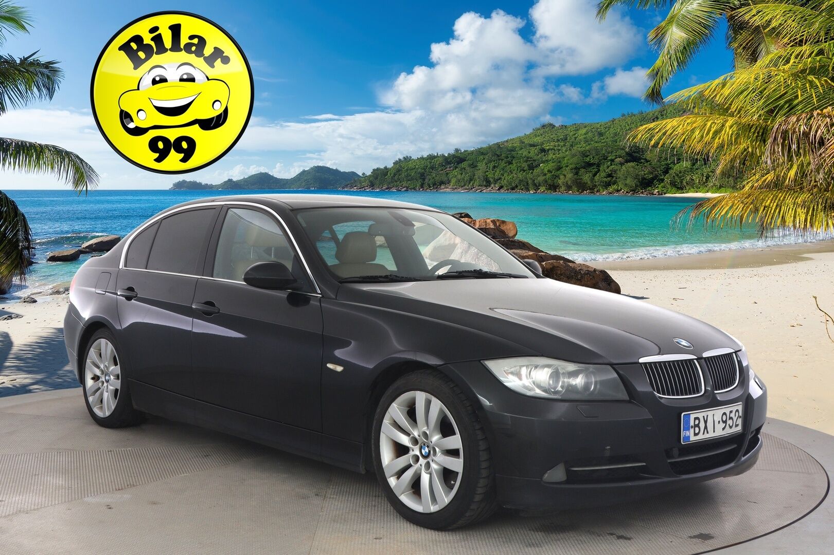 BMW 330 2007 E90 330xd - */ MYYDÄÄN HUUTOKAUPAT.COM / Suomi-auto / Nahkapenkit / Vakkari / Lohko / Ilmastointi / Huoltokirja / 2x renkaat /*