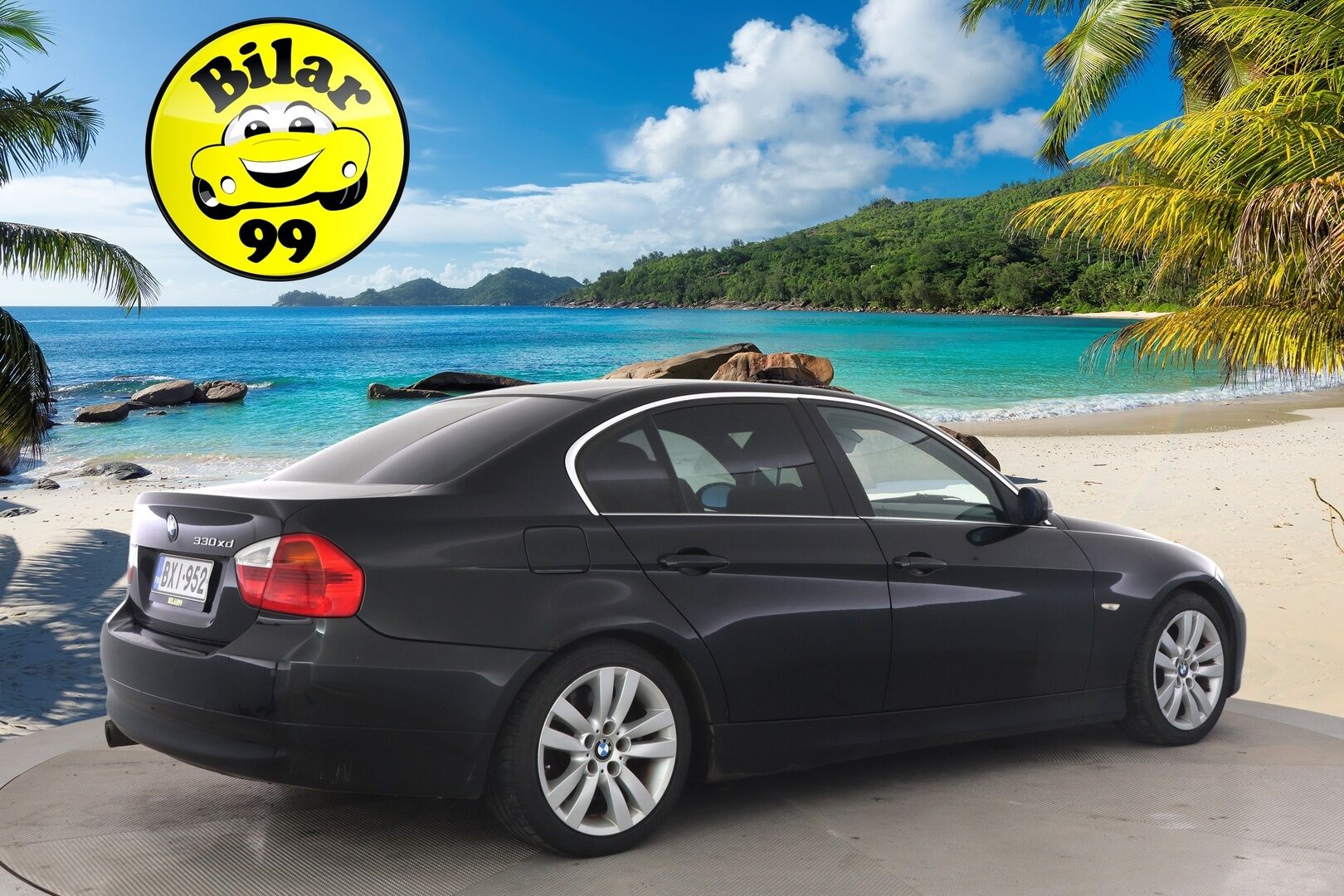 BMW 330 2007 E90 330xd - */ MYYDÄÄN HUUTOKAUPAT.COM / Suomi-auto / Nahkapenkit / Vakkari / Lohko / Ilmastointi / Huoltokirja / 2x renkaat /*