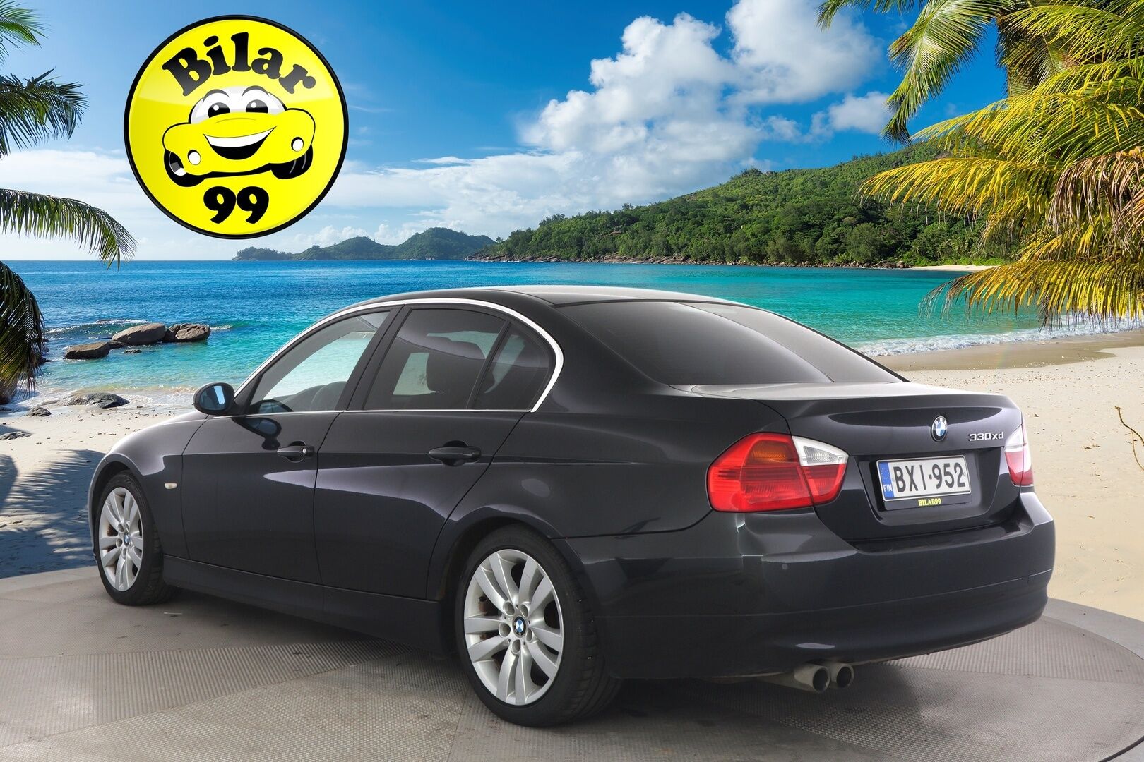 BMW 330 2007 E90 330xd - */ MYYDÄÄN HUUTOKAUPAT.COM / Suomi-auto / Nahkapenkit / Vakkari / Lohko / Ilmastointi / Huoltokirja / 2x renkaat /*