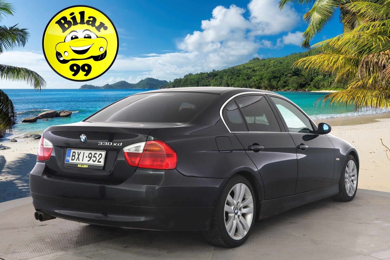 BMW 330 2007 E90 330xd - */ MYYDÄÄN HUUTOKAUPAT.COM / Suomi-auto / Nahkapenkit / Vakkari / Lohko / Ilmastointi / Huoltokirja / 2x renkaat /*