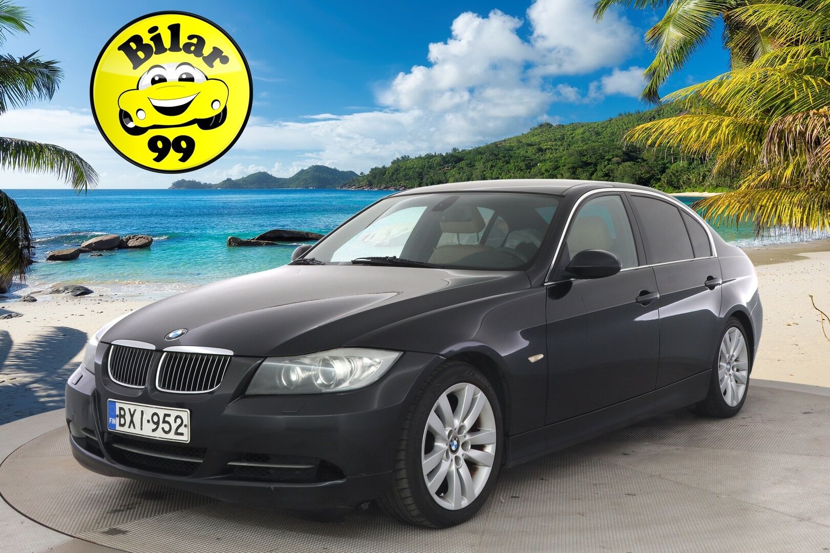 BMW 330 2007 E90 330xd - */ MYYDÄÄN HUUTOKAUPAT.COM / Suomi-auto / Nahkapenkit / Vakkari / Lohko / Ilmastointi / Huoltokirja / 2x renkaat /*
