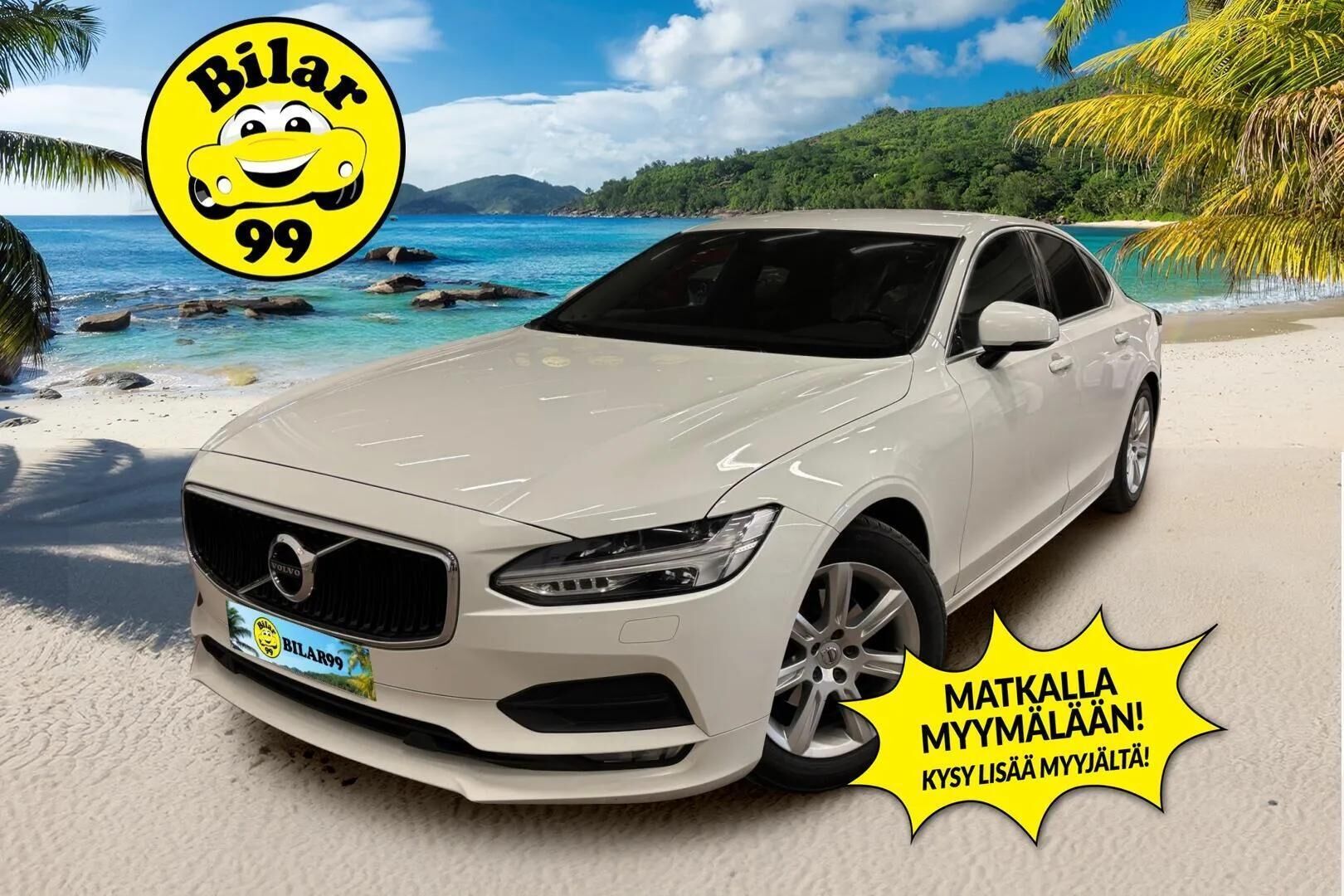 Volvo S90 2019 D3 Business aut * Pilot assist / Webasto / Navi / LED / Lämm. ohjauspyörä / Tutkat * - * Suomi auto / Kahdet renkaat ja vanteet / kattavasti huollettu *