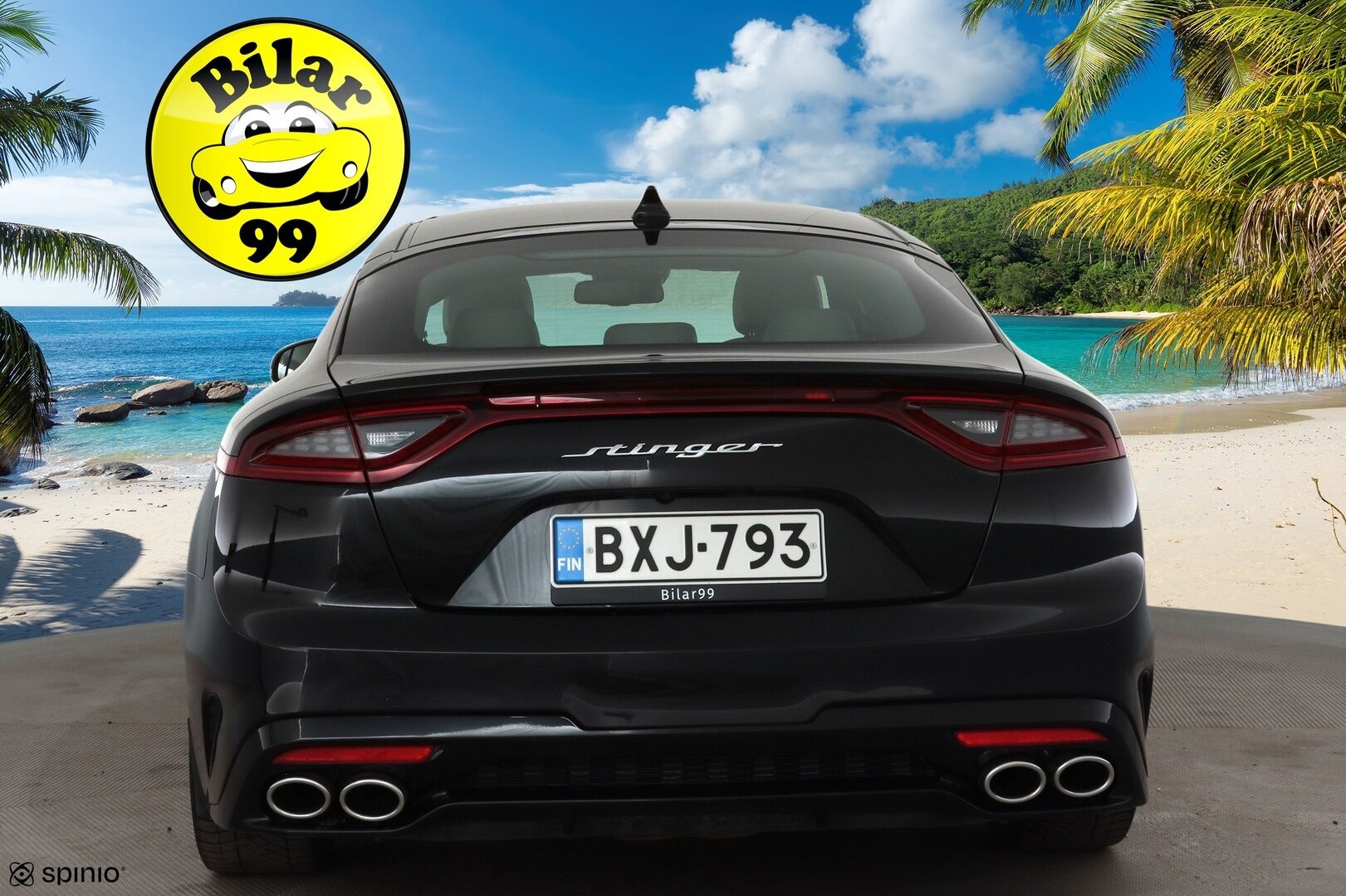 Kia Stinger 2019 3,3 T-GDI AWD GT A/T * ACC / 360° / H&K / HUD / Muistipenkki / LED / Navi / Ilmastoidut nahat / Lasikattoluukku  / KeylessGo * - Suomi-auto / Kahdet renkaat aluvanteilla / Merkkihuollettu