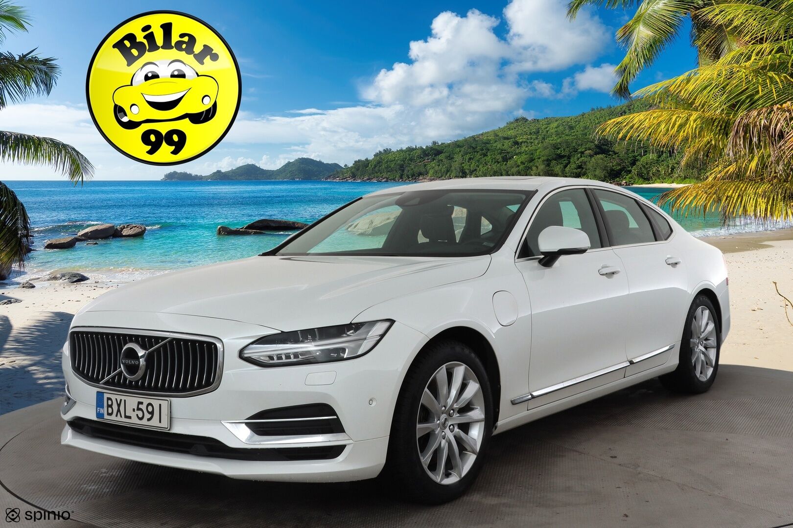 Volvo S90 2018 T8 AWD Business Inscription aut * ACC / P.kamera / Full LED / Navi / Muistipenkki / Lasikattoluukku / KeylessGo / Webasto / Koukku * - Kahdet renkaat aluvanteilla - HULLU BLACKWEEK KORKOTARJOUS 2,49%