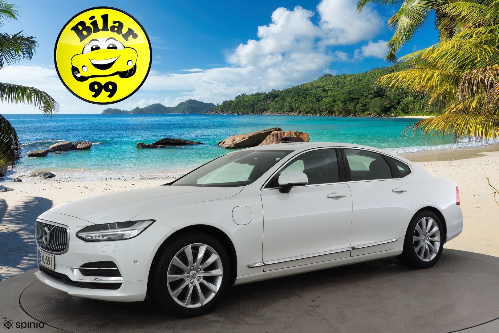 Volvo S90 2018 T8 AWD Business Inscription aut * ACC / P.kamera / Full LED / Navi / Muistipenkki / Lasikattoluukku / KeylessGo / Webasto / Koukku * - Kahdet renkaat aluvanteilla - HULLU BLACKWEEK KORKOTARJOUS 2,49%