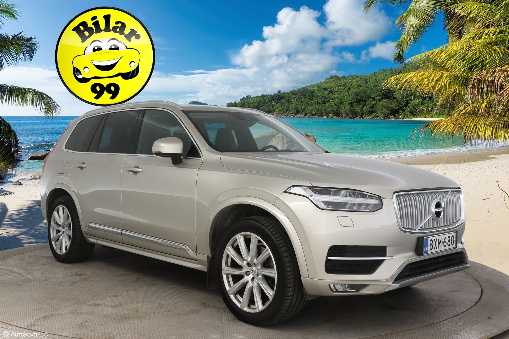 Volvo XC90 2019 D5 AWD Inscription aut * 7-P / Kamera / PilotAssist / Webasto / Muistipenkit / Vetokoukku / Nahkasisusta / Navi * - 2,99 % KORKOTARJOUS TÄHÄN AUTOON - * Jakohihna juuri vaihdettu / Suomi-auto / 2x Vanteet & Renkaat *