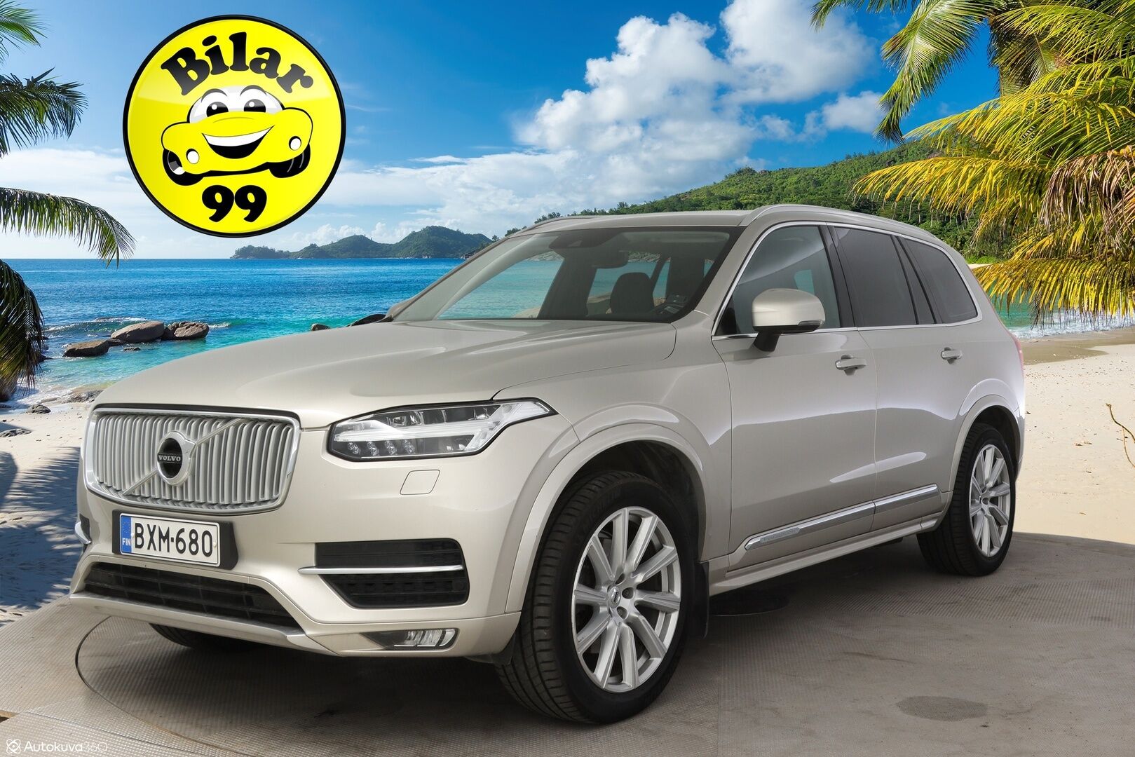 Volvo XC90 2019 D5 AWD Inscription aut * 7-P / Kamera / PilotAssist / Webasto / Muistipenkit / Vetokoukku / Nahkasisusta / Navi * - 2,99 % KORKOTARJOUS TÄHÄN AUTOON - * Jakohihna juuri vaihdettu / Suomi-auto / 2x Vanteet & Renkaat *